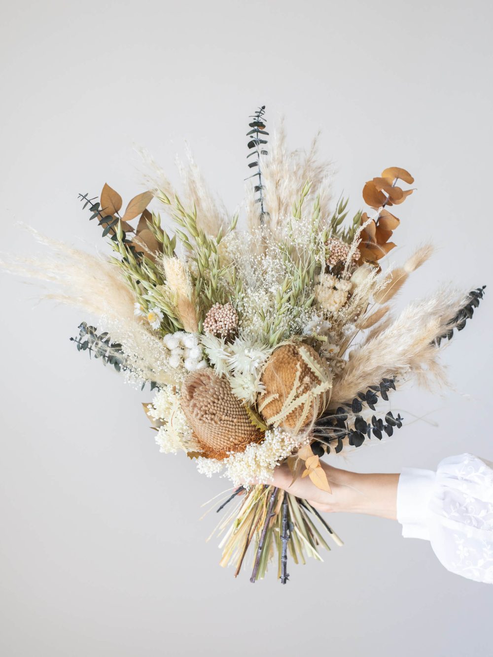 Šopek iz suhega cvetja / boho honey