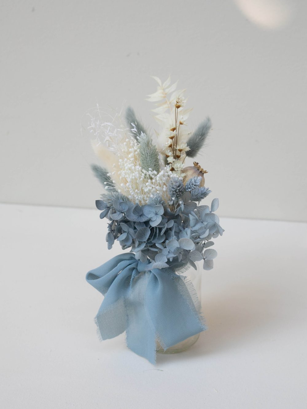 Šopek z vazo - Dusty blue