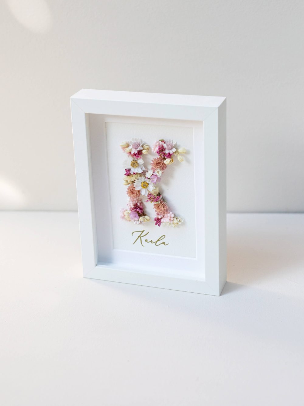 Personaliziran okvir s suhim cvetjem